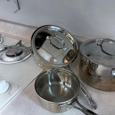 4 piece Cuisinart Double Boiler and steamer 