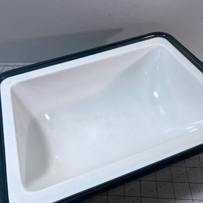 Vintage COLD Serving Covered Tray, Green 
