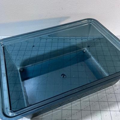 Vintage COLD Serving Covered Tray, Green 
