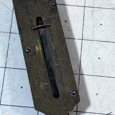 Antique Brass Pocket Scale 