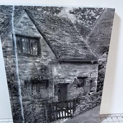 Original Bird House Painting and a Print of a Cottage
