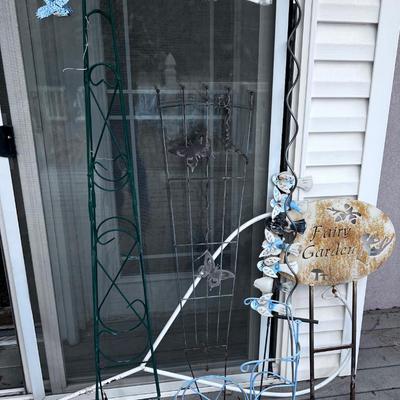 Yard Stakes and Trellis etc.