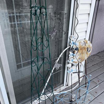 Yard Stakes and Trellis etc.
