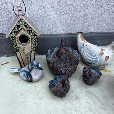 Quail, Duck and House.