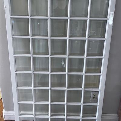 Antique Beveled Glass Window Frame