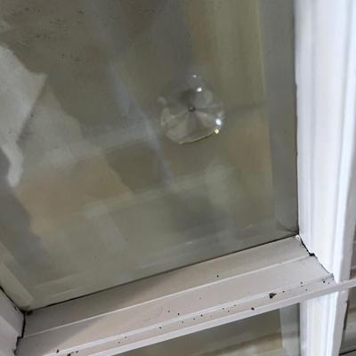 Antique Beveled Glass Window Frame
