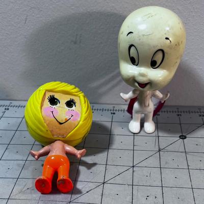 2 VINTAGE 1971 Talk up Dolls, Casper 