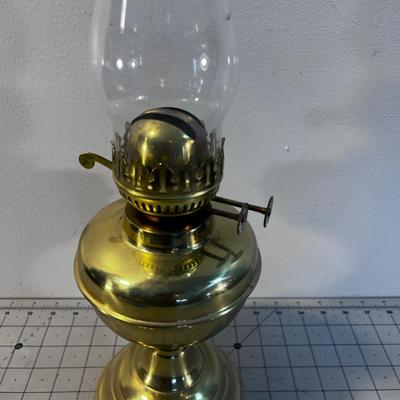 Vintage Brass Kerosene Lamp 
