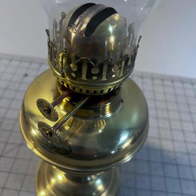 Vintage Brass Kerosene Lamp 