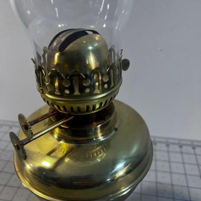Vintage Brass Kerosene Lamp 