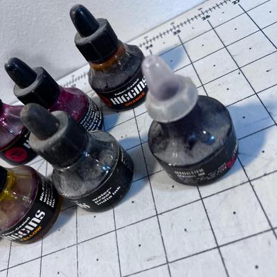 9 Antique Ink BOTTLES