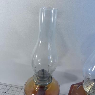 2 Kerosene Oil Lamps 
