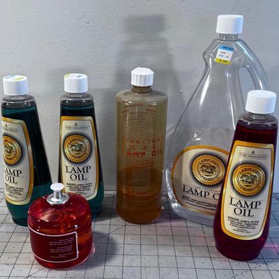 Lamp Oil NEW 5 Bottles and 1 Emergency Candle   