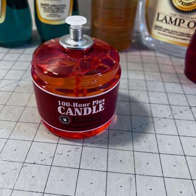 Lamp Oil NEW 5 Bottles and 1 Emergency Candle   