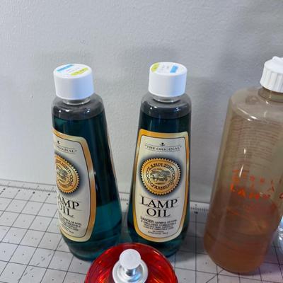 Lamp Oil NEW 5 Bottles and 1 Emergency Candle   