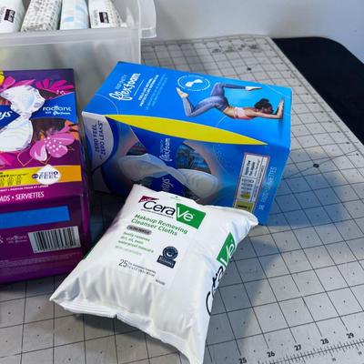 Pads and Flushable Wipes