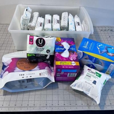 Pads and Flushable Wipes