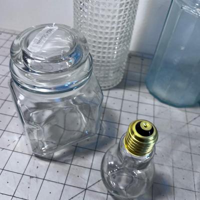 GLASS: Decanter, Frog, Cookie Jar and MORE (7 pieces) 