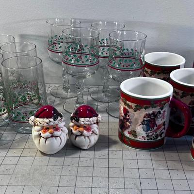 Christmas Glasses and MUGS 