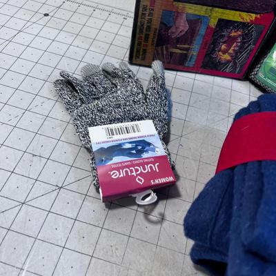 Emergency Items Raincoat, Gloves, Firestarter