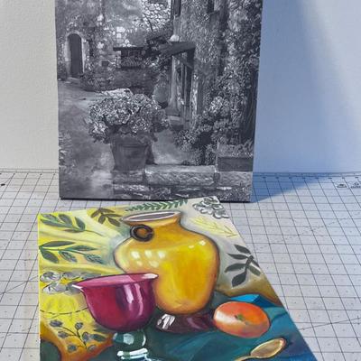 Painting and a Print, No Frame
