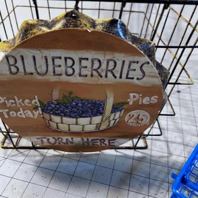 Blueberry Basket and Napkin and other