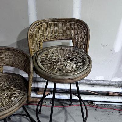 Rattan Stools (2) 
