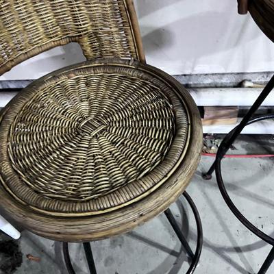 Rattan Stools (2) 