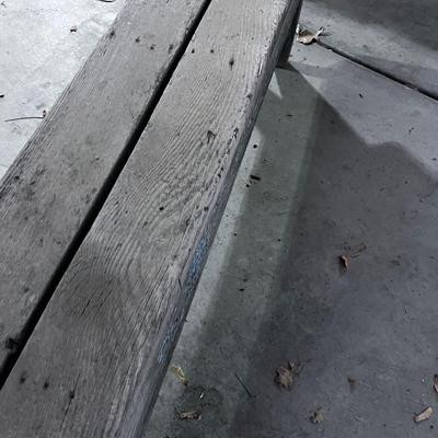 Rustic Wood Farm Bench