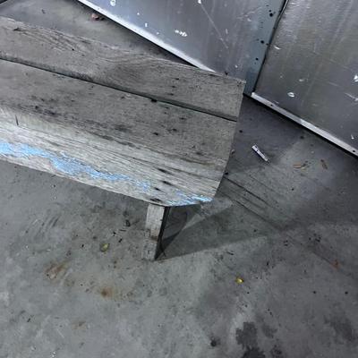 Rustic Wood Farm Bench