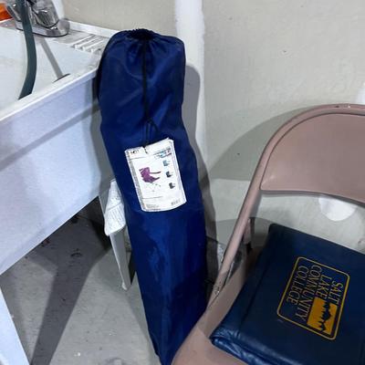 Folding Chair and a Stadium Cushion (3 pieces) 