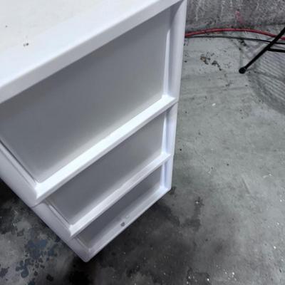 Plastic 3 Drawer Cart
