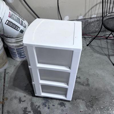 Plastic 3 Drawer Cart
