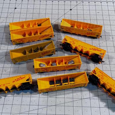 9 Union Pacific HOPPER Coal Cars