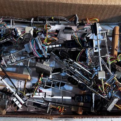 Box of About 20 Single Poles 