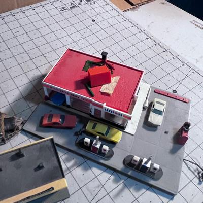 Service Station for HO Scale Scene 