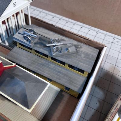 HO Scale Building for Model Train Scene; Church & Barn