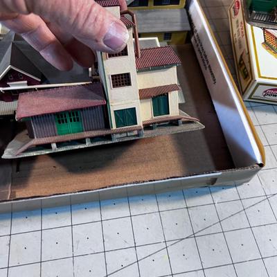 HO Scale Building for Model Train Scene; Church & Barn