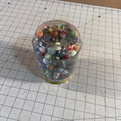 Jar of Antique and Vintage Marbles 