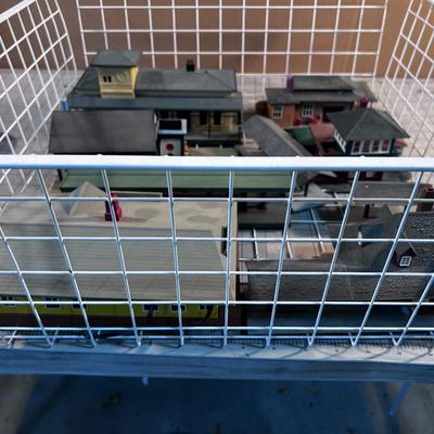 HO SCALE  Train Model Buildings; Church and Train Station. 