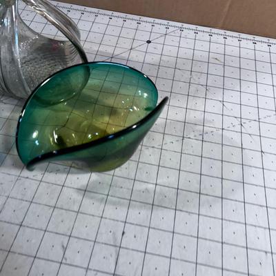 3 Pieces of Hand Blown Glass