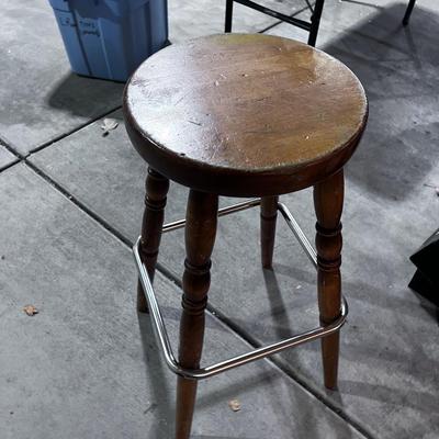 Round WOOD Stool 