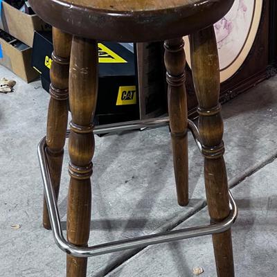 Round WOOD Stool 