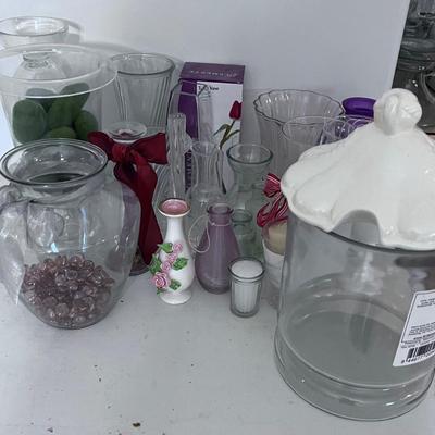 BIG Lot of BIG Glass Items