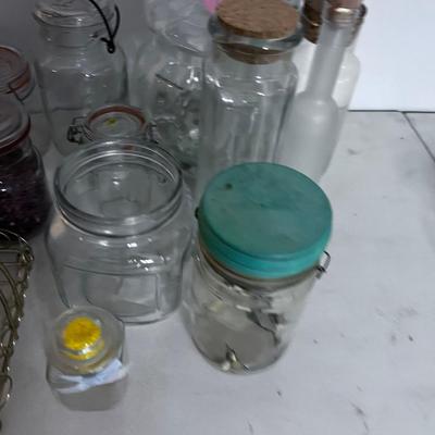 Lot of Glass Jars and stuff