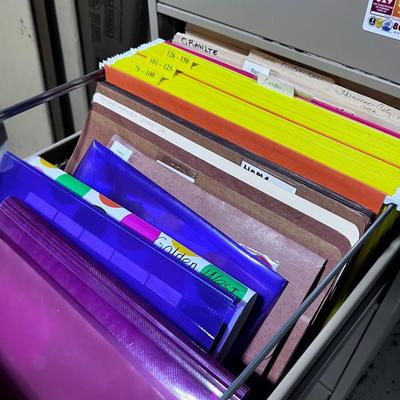 Filing Cabinet with Folders, Legal Size
