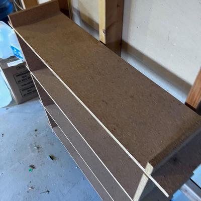 Down Stairs - Particle Board Bookshelves for Storage or Storeroom