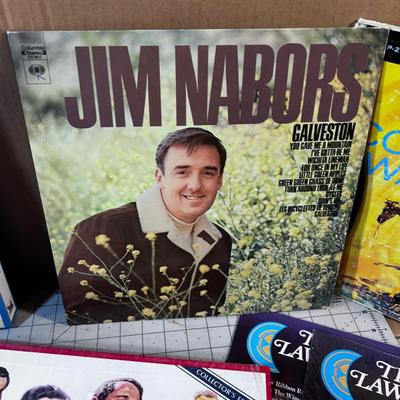 Down Stairs - 12" Vinal LP Records 4 Sets plus 7 Individual Including Jim Neighbors and Johnny Cash