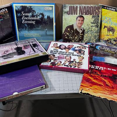 Down Stairs - 12" Vinal LP Records 4 Sets plus 7 Individual Including Jim Neighbors and Johnny Cash