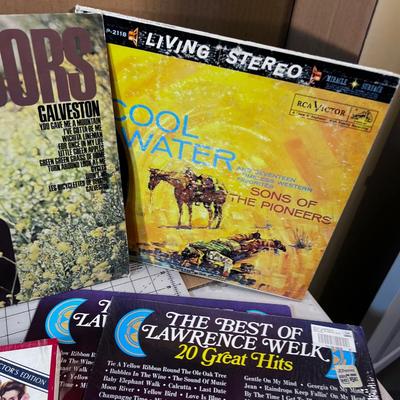 Down Stairs - 12" Vinal LP Records 4 Sets plus 7 Individual Including Jim Neighbors and Johnny Cash